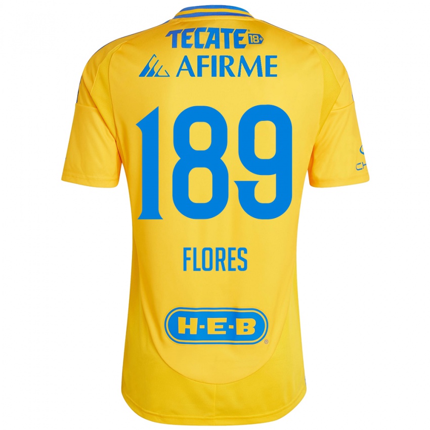 Niño Camiseta Rolando Flores #189 Oro Amarillo 1ª Equipación 2024/25 La Camisa