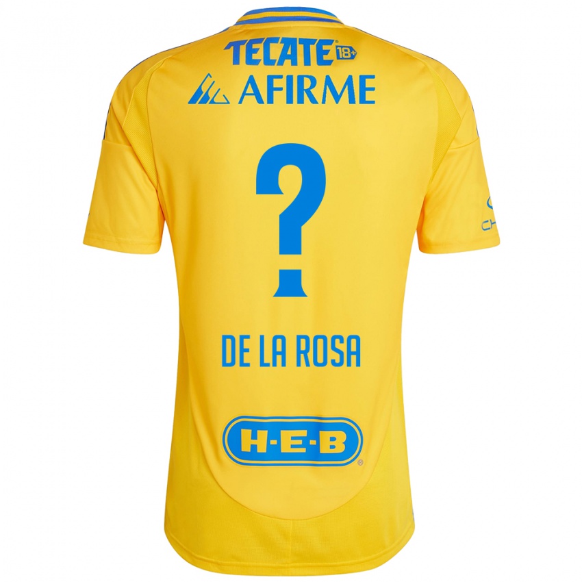 Niño Camiseta Luis De La Rosa #0 Oro Amarillo 1ª Equipación 2024/25 La Camisa