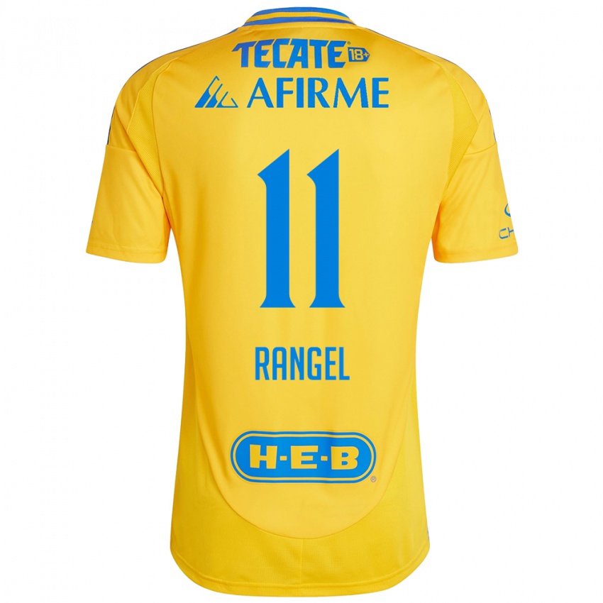 Niño Camiseta Nayeli Rangel #11 Oro Amarillo 1ª Equipación 2024/25 La Camisa