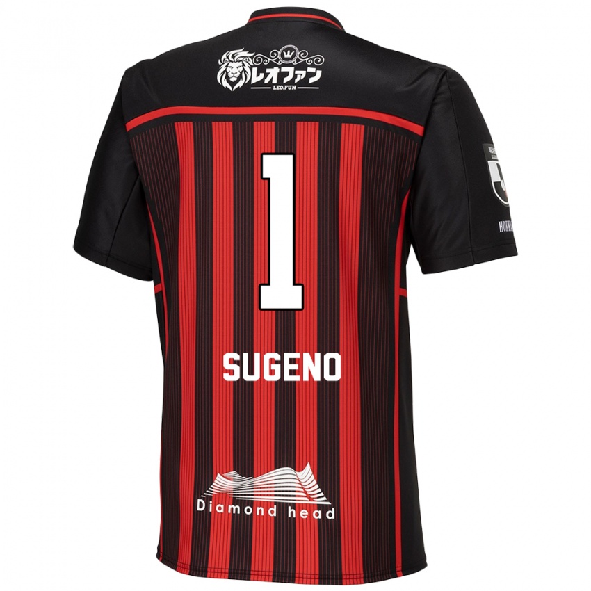 Niño Camiseta Takanori Sugeno #1 Negro Rojo 1ª Equipación 2024/25 La Camisa