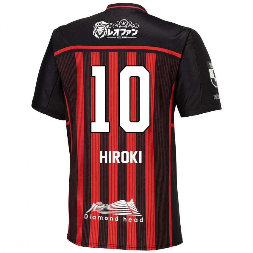 Niño Camiseta Hiroki Miyazawa #10 Negro Rojo 1ª Equipación 2024/25 La Camisa