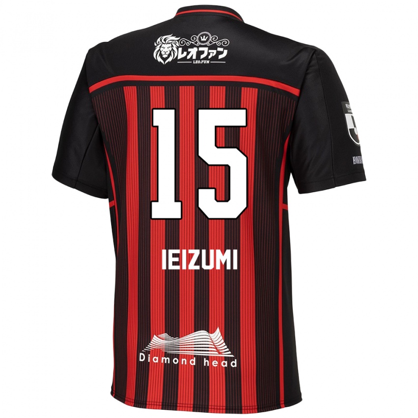 Niño Camiseta Rei Ieizumi #15 Negro Rojo 1ª Equipación 2024/25 La Camisa