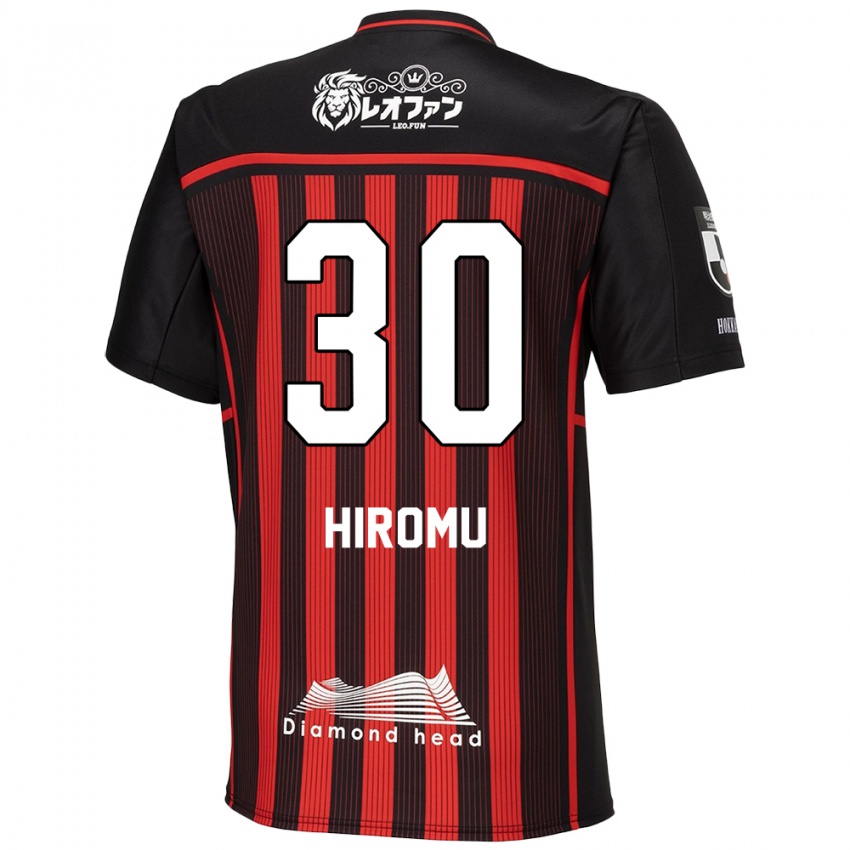 Niño Camiseta Hiromu Tanaka #30 Negro Rojo 1ª Equipación 2024/25 La Camisa