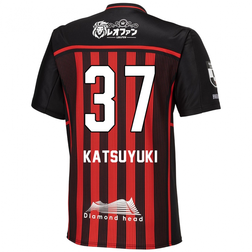 Niño Camiseta Katsuyuki Tanaka #37 Negro Rojo 1ª Equipación 2024/25 La Camisa