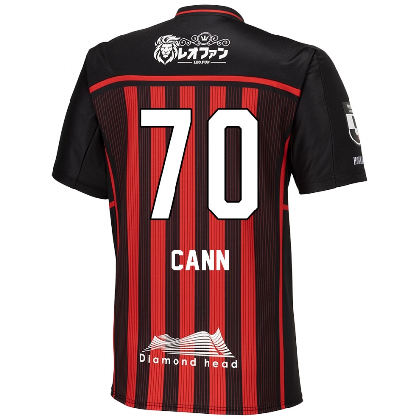 Niño Camiseta Francis Cann #70 Negro Rojo 1ª Equipación 2024/25 La Camisa