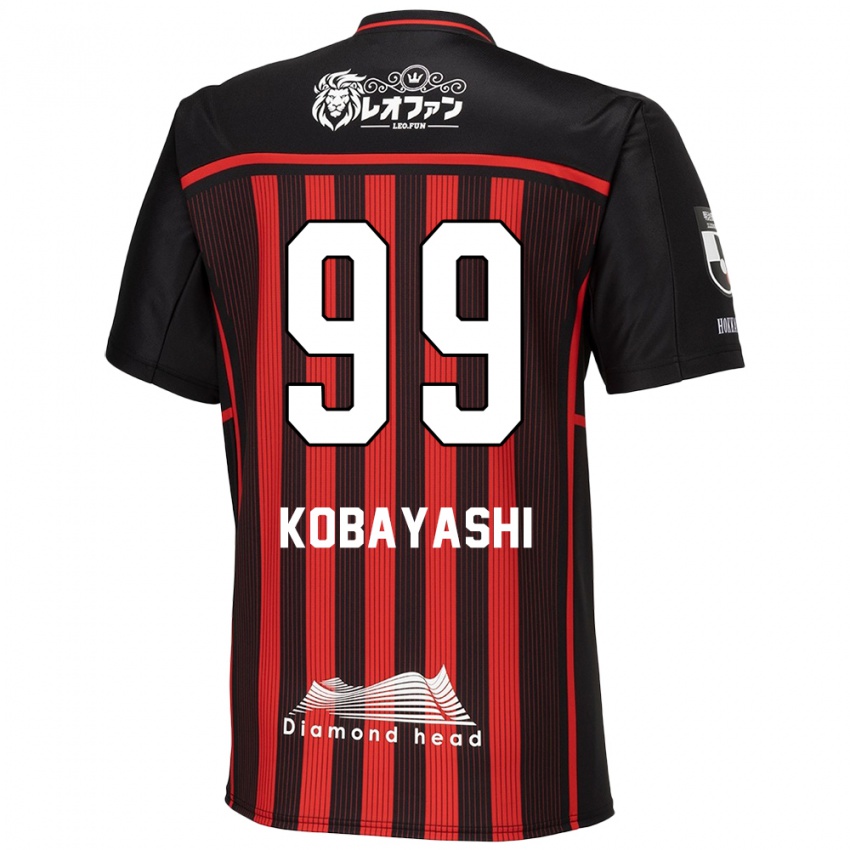 Niño Camiseta Yuki Kobayashi #99 Negro Rojo 1ª Equipación 2024/25 La Camisa