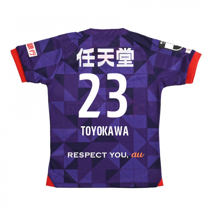 Niño Camiseta Yuta Toyokawa #23 Púrpura Blanco 1ª Equipación 2024/25 La Camisa