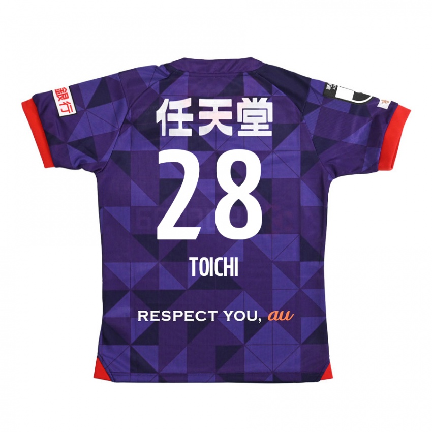 Niño Camiseta Toichi Suzuki #28 Púrpura Blanco 1ª Equipación 2024/25 La Camisa