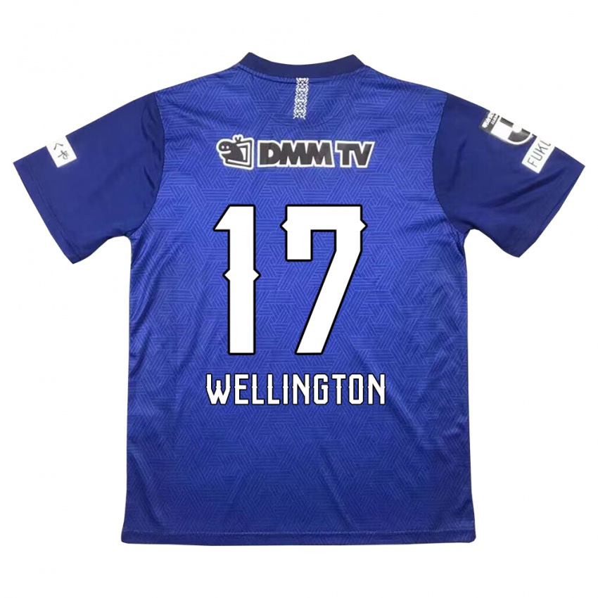 Niño Camiseta Wellington #17 Azul Oscuro 1ª Equipación 2024/25 La Camisa