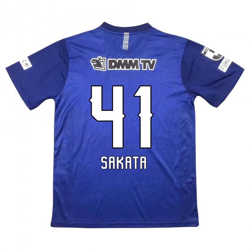 Niño Camiseta Daiki Sakata #41 Azul Oscuro 1ª Equipación 2024/25 La Camisa