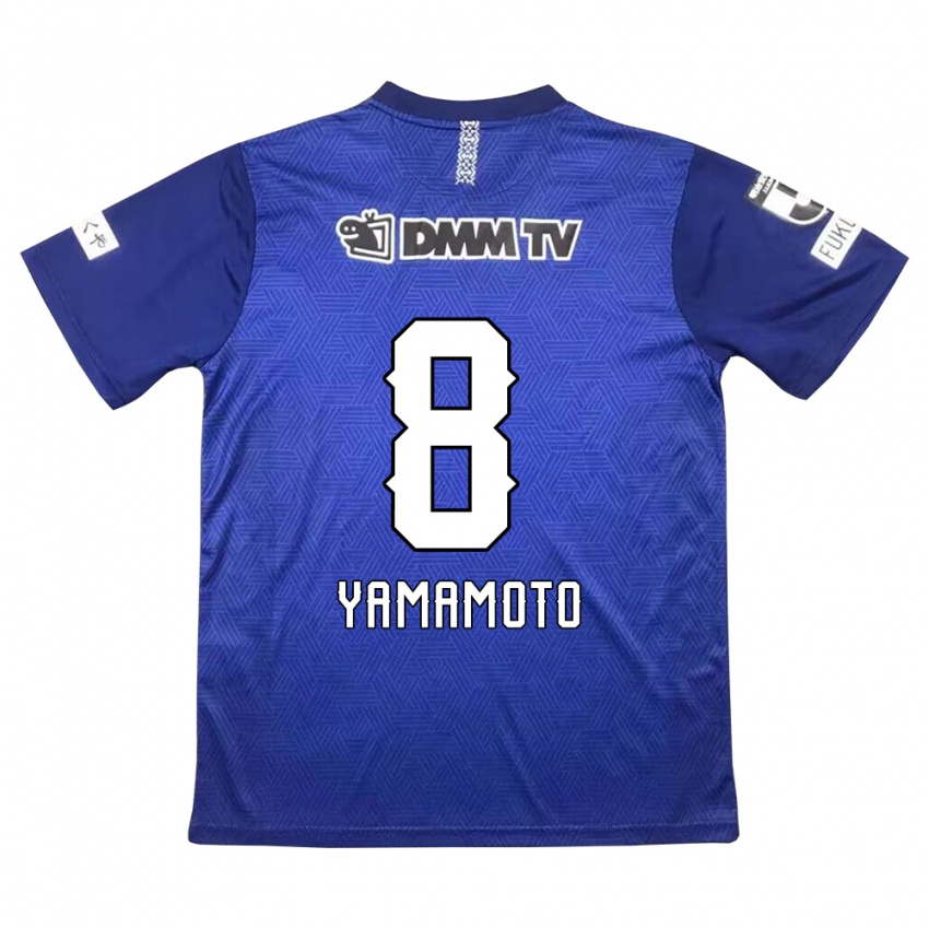 Niño Camiseta Shunsuke Yamamoto #8 Azul Oscuro 1ª Equipación 2024/25 La Camisa