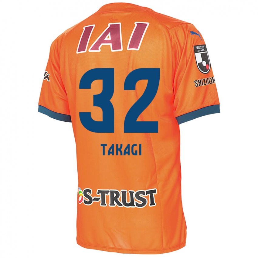 Niño Camiseta Sen Takagi #32 Naranja Azul 1ª Equipación 2024/25 La Camisa