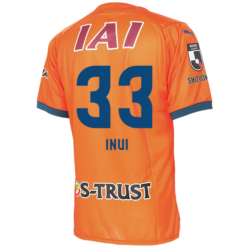 Niño Camiseta Takashi Inui #33 Naranja Azul 1ª Equipación 2024/25 La Camisa