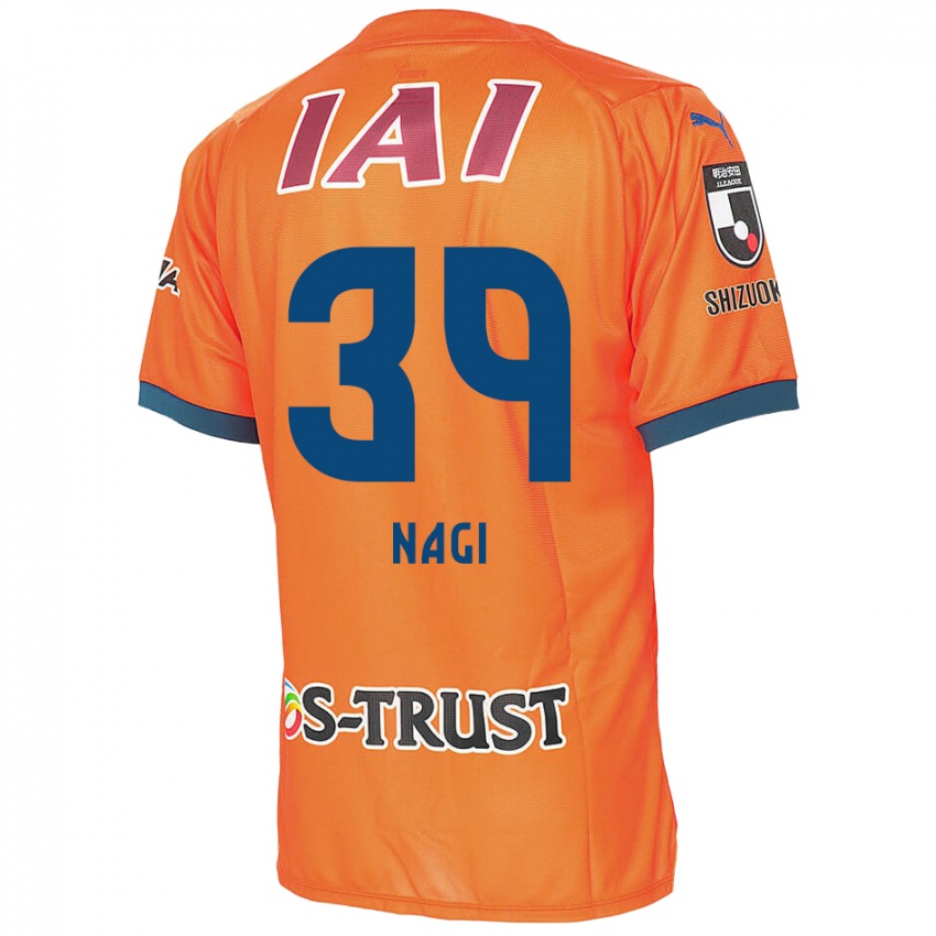 Niño Camiseta Nagi Kawatani #39 Naranja Azul 1ª Equipación 2024/25 La Camisa