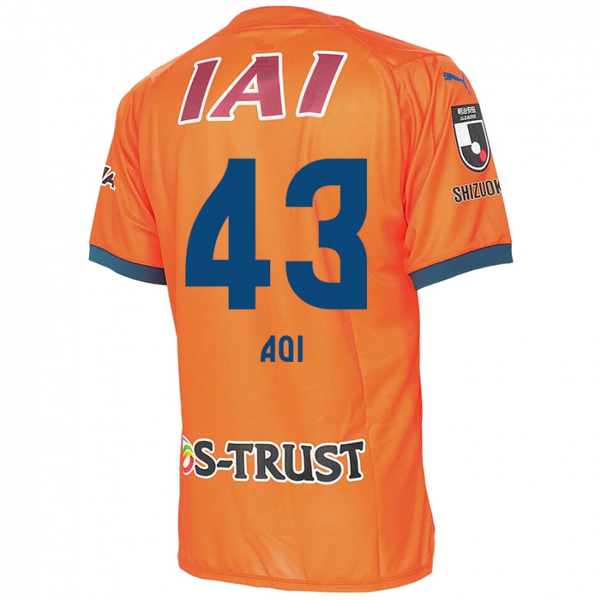 Niño Camiseta Aoi Ando #43 Naranja Azul 1ª Equipación 2024/25 La Camisa