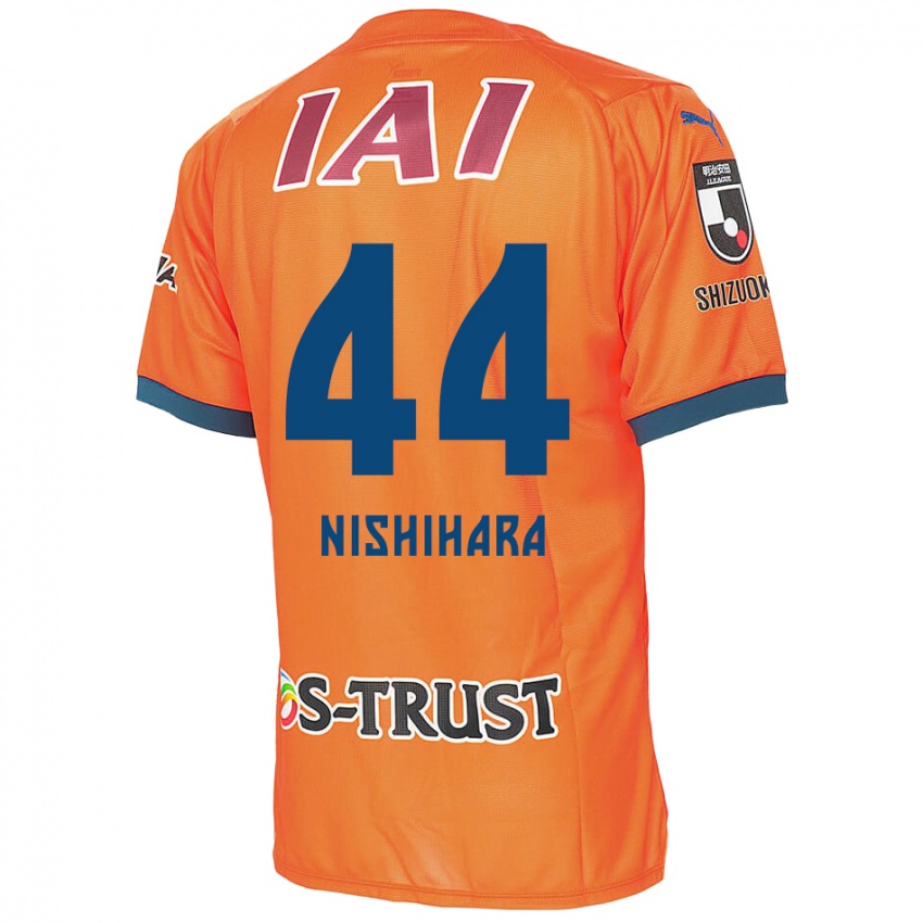 Niño Camiseta Motoki Nishihara #44 Naranja Azul 1ª Equipación 2024/25 La Camisa