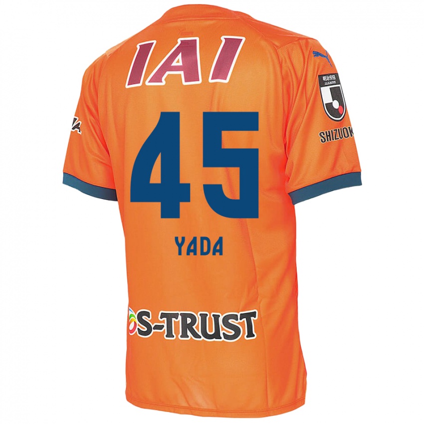 Niño Camiseta Ryunosuke Yada #45 Naranja Azul 1ª Equipación 2024/25 La Camisa