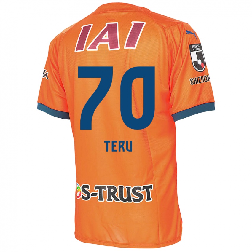 Niño Camiseta Teruki Hara #70 Naranja Azul 1ª Equipación 2024/25 La Camisa