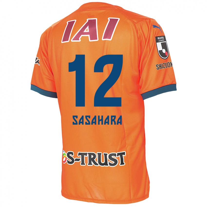 Niño Camiseta Kenshin Sasahara #12 Naranja Azul 1ª Equipación 2024/25 La Camisa