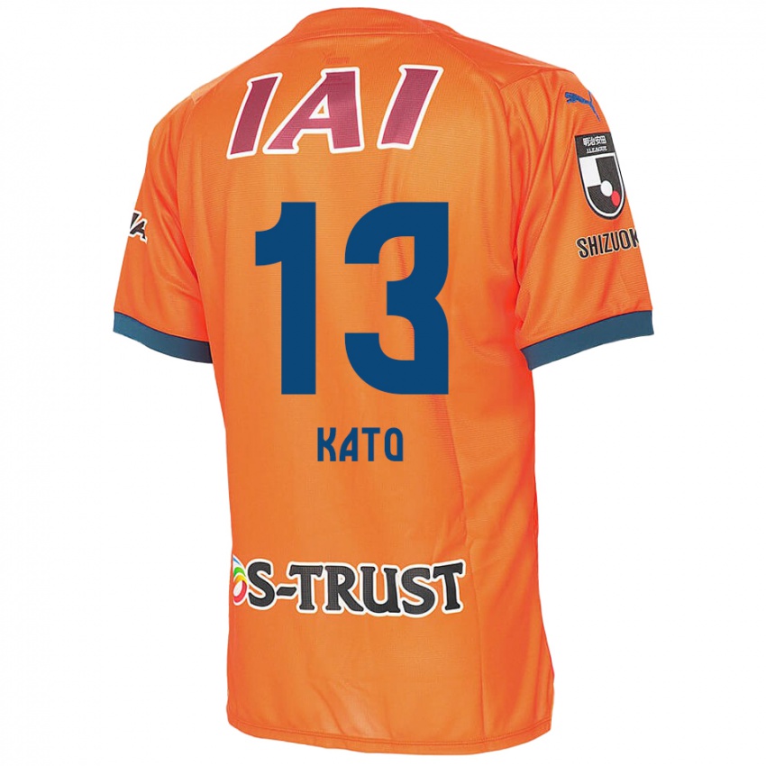 Niño Camiseta Daiya Kato #13 Naranja Azul 1ª Equipación 2024/25 La Camisa