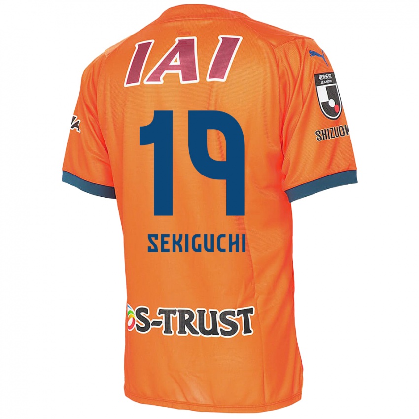 Niño Camiseta Kota Sekiguchi #19 Naranja Azul 1ª Equipación 2024/25 La Camisa