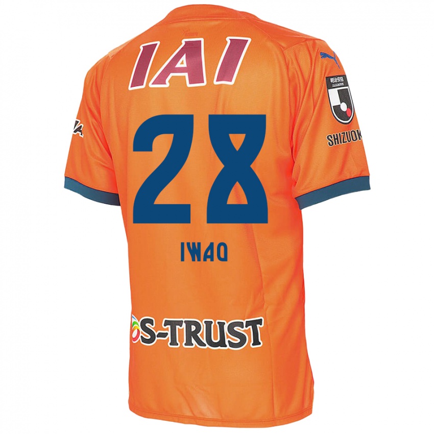 Niño Camiseta Takeru Iwao #28 Naranja Azul 1ª Equipación 2024/25 La Camisa