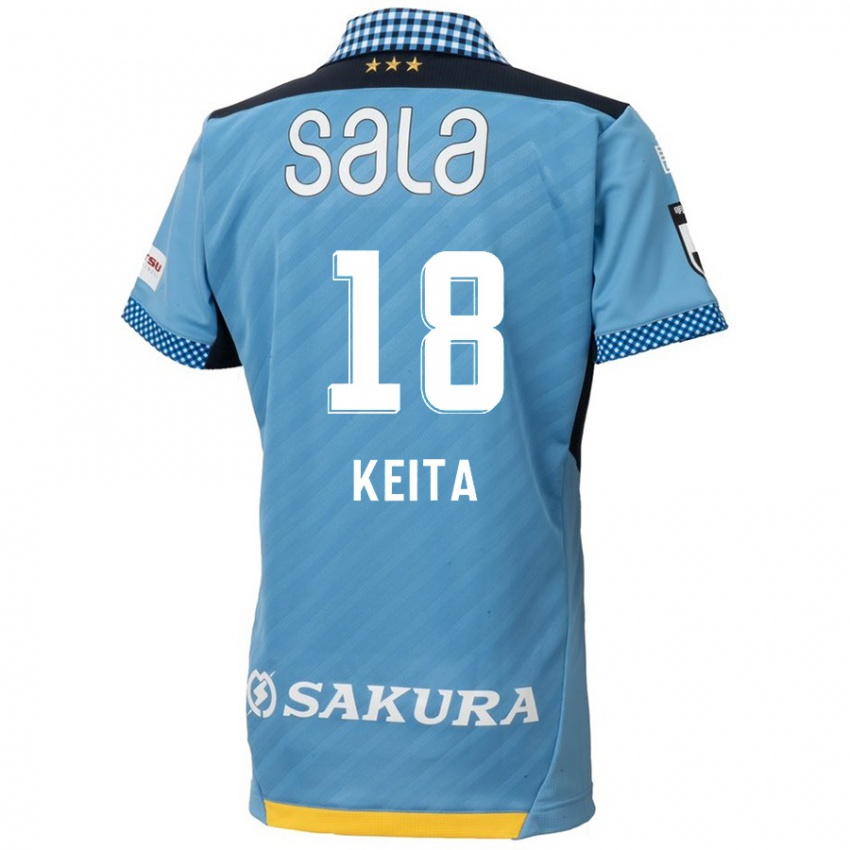 Niño Camiseta Keita Takahata #18 Azul Negro 1ª Equipación 2024/25 La Camisa