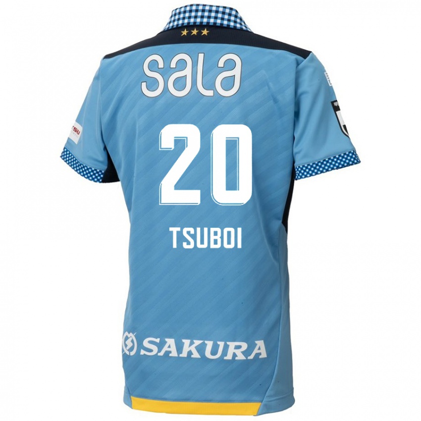 Niño Camiseta Yuya Tsuboi #20 Azul Negro 1ª Equipación 2024/25 La Camisa