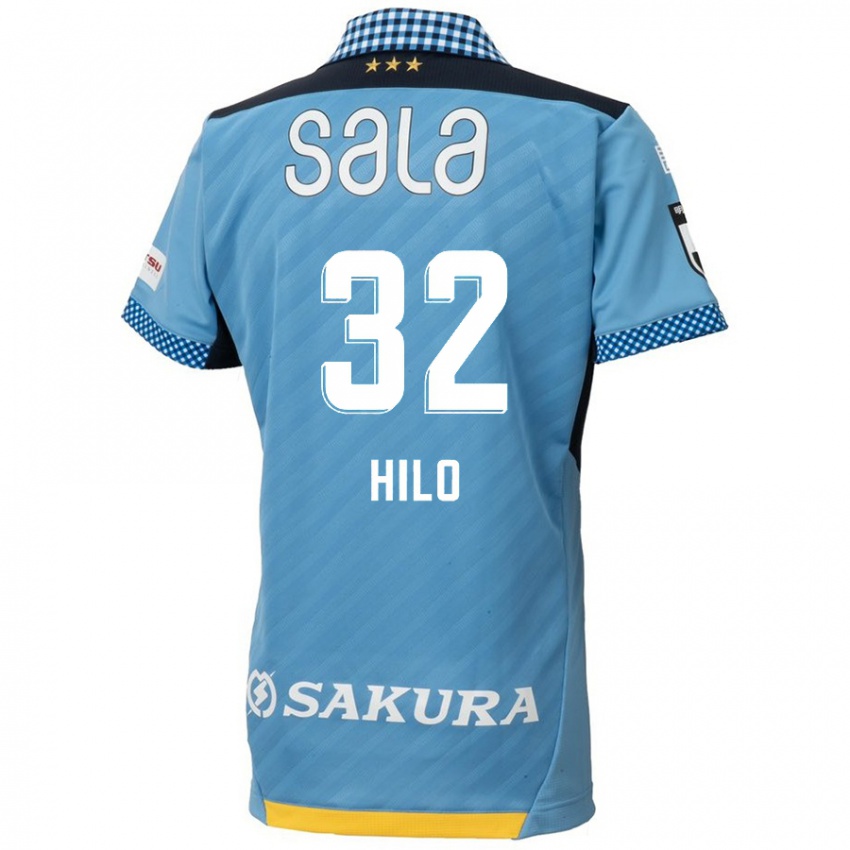 Niño Camiseta Hassan Hilo #32 Azul Negro 1ª Equipación 2024/25 La Camisa