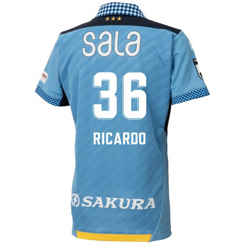 Niño Camiseta Ricardo Graça #36 Azul Negro 1ª Equipación 2024/25 La Camisa