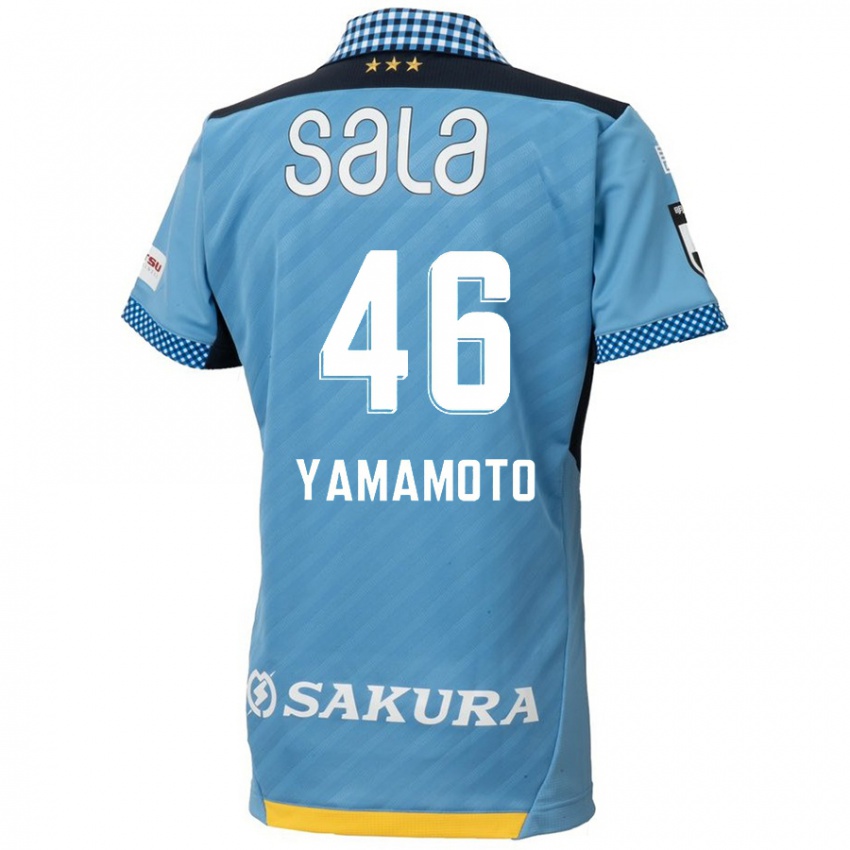 Niño Camiseta Shota Yamamoto #46 Azul Negro 1ª Equipación 2024/25 La Camisa