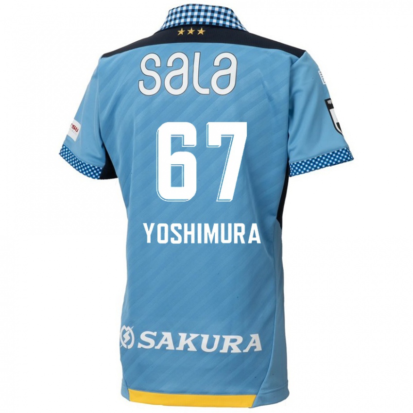 Niño Camiseta Ryusei Yoshimura #67 Azul Negro 1ª Equipación 2024/25 La Camisa