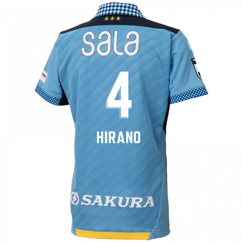 Niño Camiseta Rion Hirano #4 Azul Negro 1ª Equipación 2024/25 La Camisa