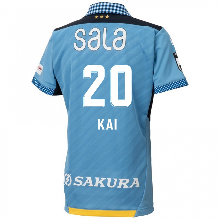 Niño Camiseta Yua Kai #20 Azul Negro 1ª Equipación 2024/25 La Camisa