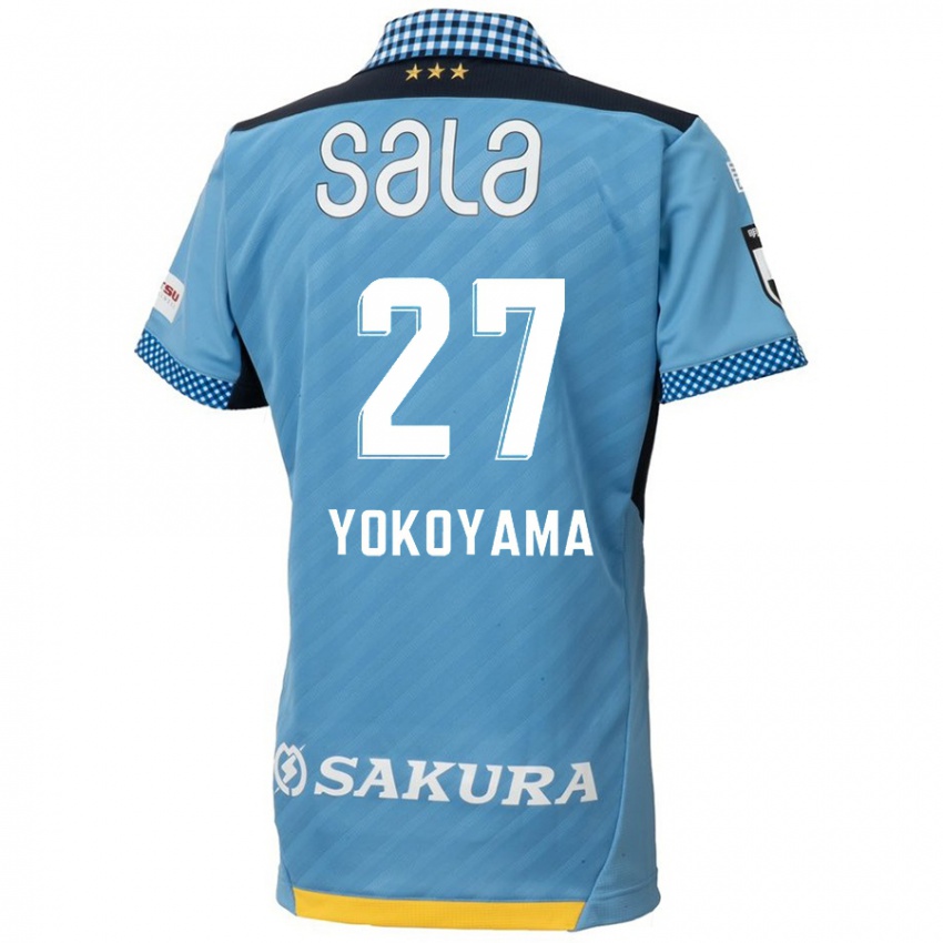 Niño Camiseta Kota Yokoyama #27 Azul Negro 1ª Equipación 2024/25 La Camisa