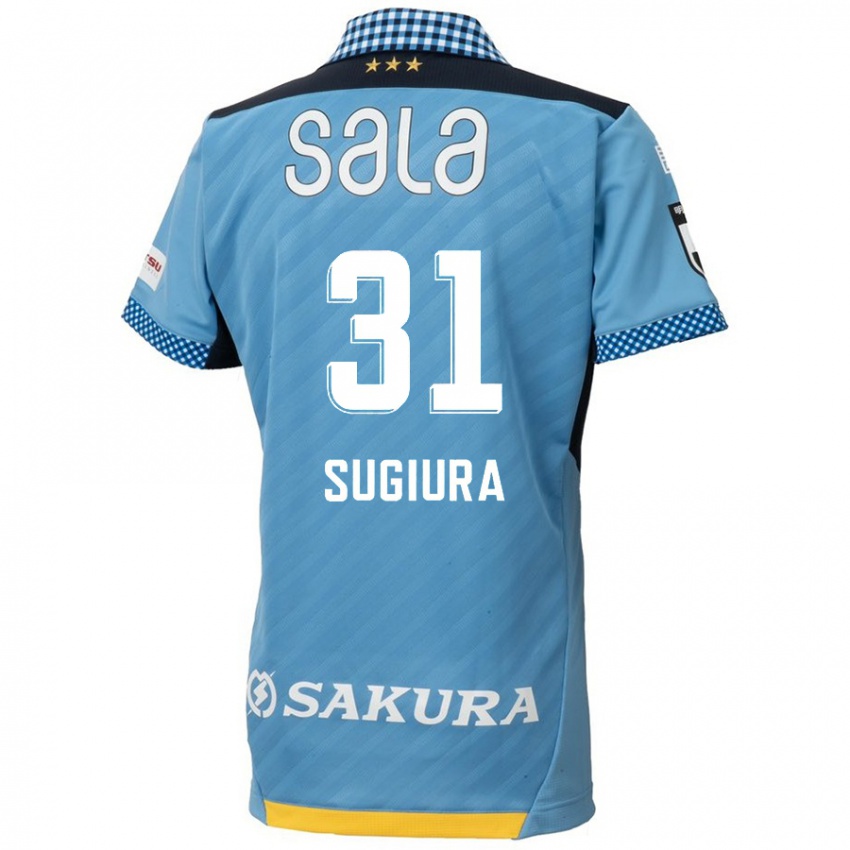 Niño Camiseta Rinnosuke Sugiura #31 Azul Negro 1ª Equipación 2024/25 La Camisa