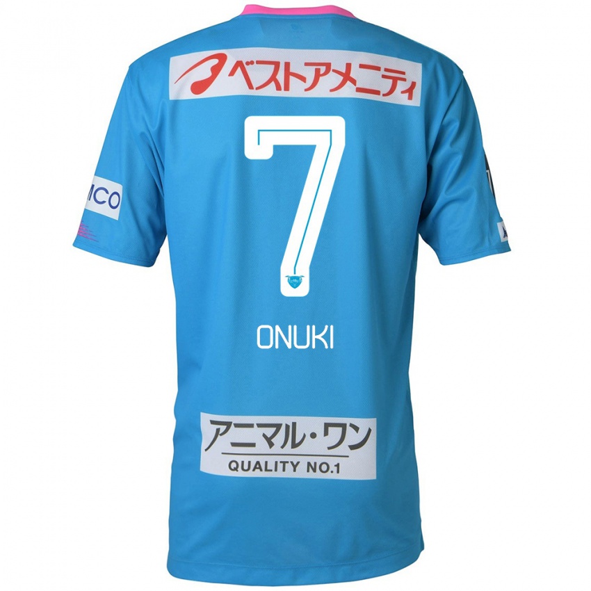 Niño Camiseta Tentaro Onuki #7 Azul Rosado 1ª Equipación 2024/25 La Camisa