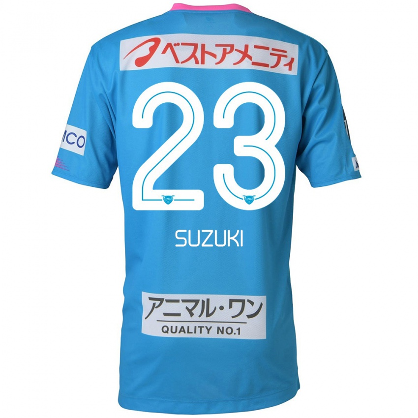 Niño Camiseta Yuki Suzuki #23 Azul Rosado 1ª Equipación 2024/25 La Camisa