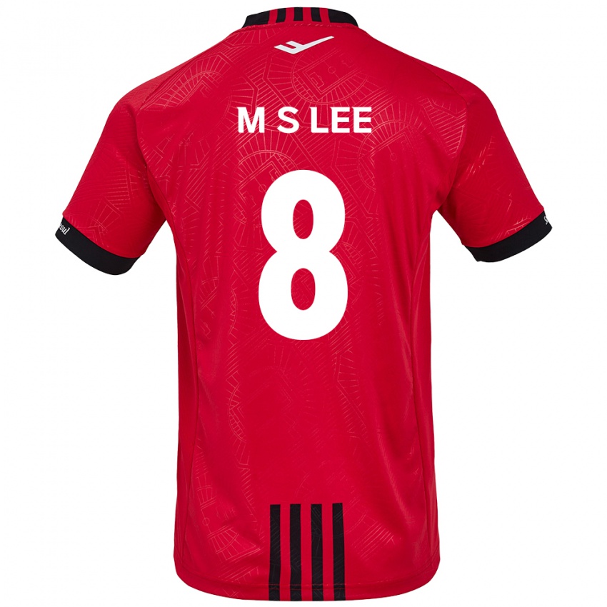 Niño Camiseta Seung-Mo Lee #8 Negro Rojo 1ª Equipación 2024/25 La Camisa