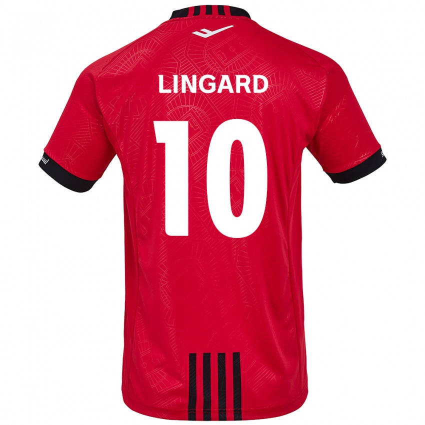 Niño Camiseta Jesse Lingard #10 Negro Rojo 1ª Equipación 2024/25 La Camisa