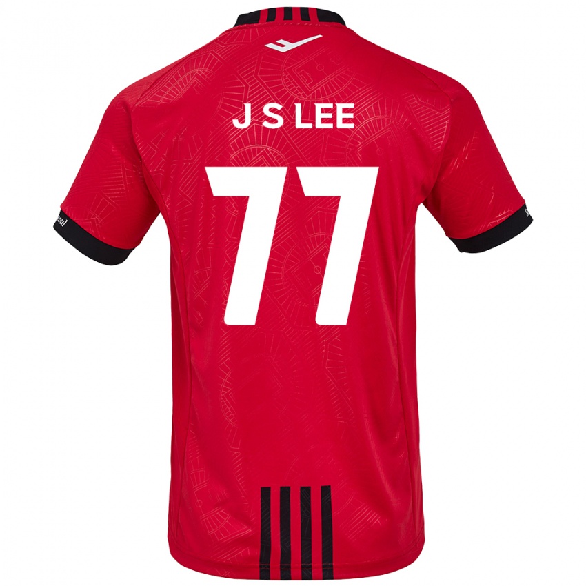 Niño Camiseta Seung-Joon Lee #77 Negro Rojo 1ª Equipación 2024/25 La Camisa