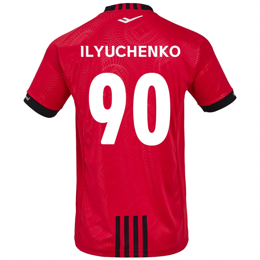 Niño Camiseta Stanislav Ilyuchenko #90 Negro Rojo 1ª Equipación 2024/25 La Camisa