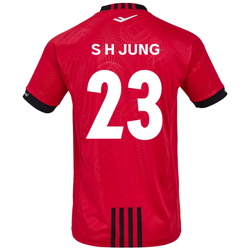 Niño Camiseta Hyeon-Soo Jung #23 Negro Rojo 1ª Equipación 2024/25 La Camisa