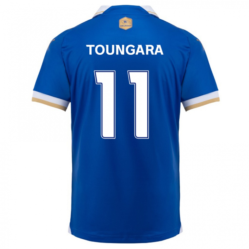 Niño Camiseta Aboubacar Toungara #11 Azul Blanco 1ª Equipación 2024/25 La Camisa