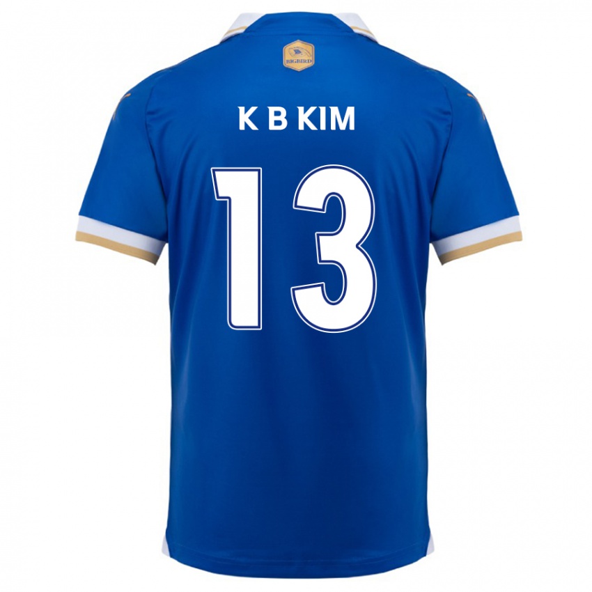 Niño Camiseta Bo-Kyung Kim #13 Azul Blanco 1ª Equipación 2024/25 La Camisa