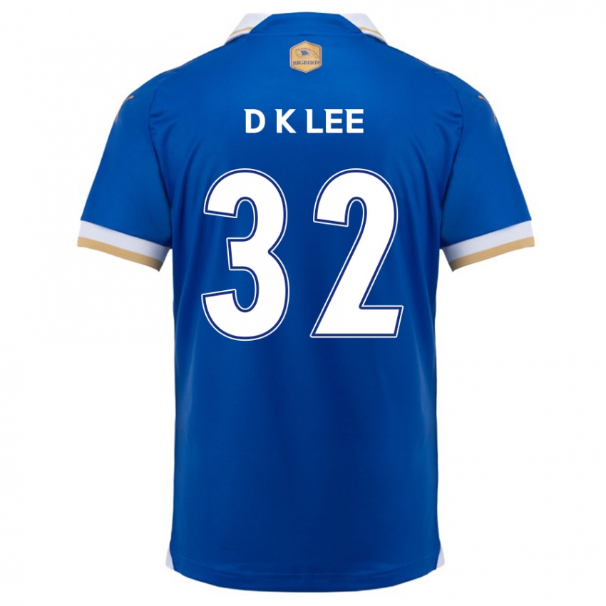 Niño Camiseta Kyu-Dong Lee #32 Azul Blanco 1ª Equipación 2024/25 La Camisa