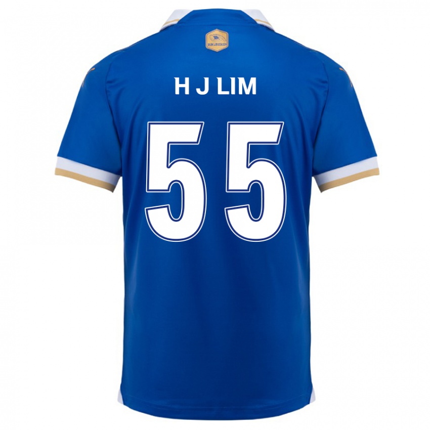 Niño Camiseta Ji-Hoon Lim #55 Azul Blanco 1ª Equipación 2024/25 La Camisa