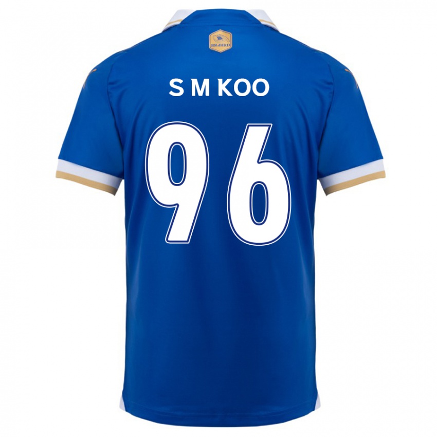 Niño Camiseta Min-Seo Koo #96 Azul Blanco 1ª Equipación 2024/25 La Camisa