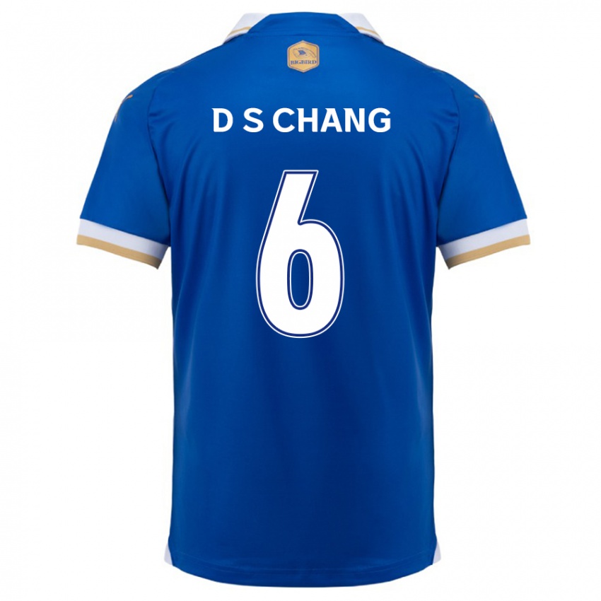 Niño Camiseta Se-Dong Chang #6 Azul Blanco 1ª Equipación 2024/25 La Camisa