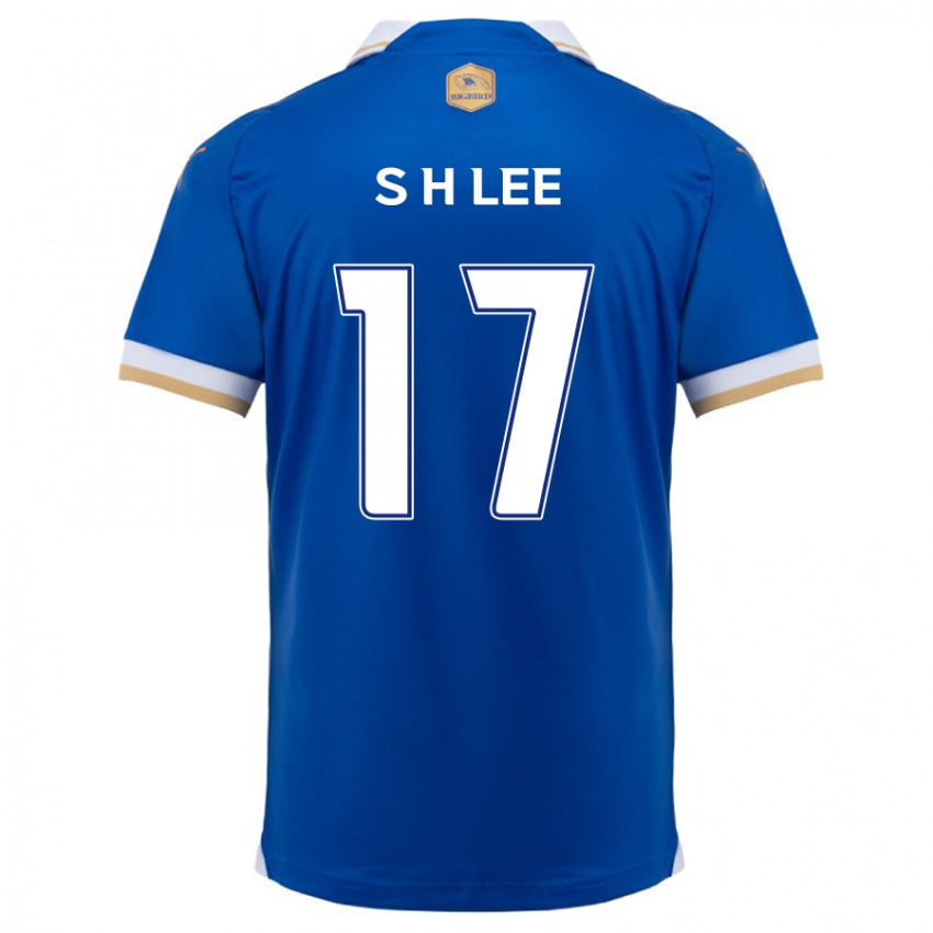 Niño Camiseta Hyun-Seo Lee #17 Azul Blanco 1ª Equipación 2024/25 La Camisa